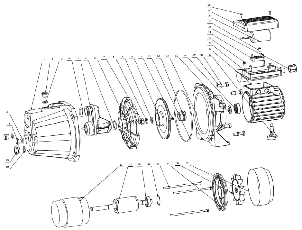 Запчасти Unipump JET 80 S купить в Рязани
