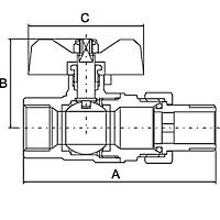 Купить Кран шаровый PF STRONG в Рязани