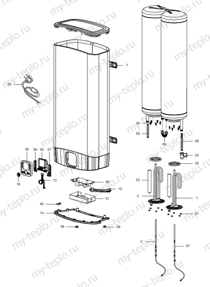Запчасти для Ariston ABS VLS EVO INOX QH 30: схема Запчасти Ariston ABS VLS EVO INOX QH 30 купить в Рязани