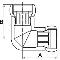 Купить Соединение угловое хром п/суш PROFactor    в Рязани