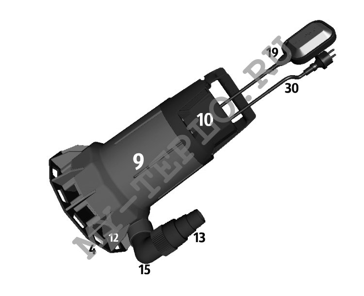 Запчасти Джилекс Дренажник 550/14: схема насоса запчасти для Джилекс Качок 550/14 купить в Рязани